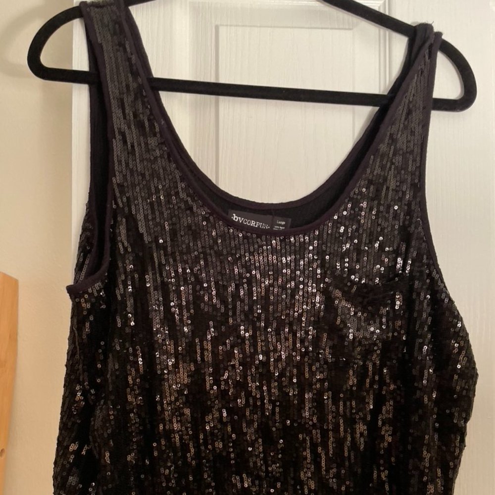 Sequin Black Tank, bycorpus